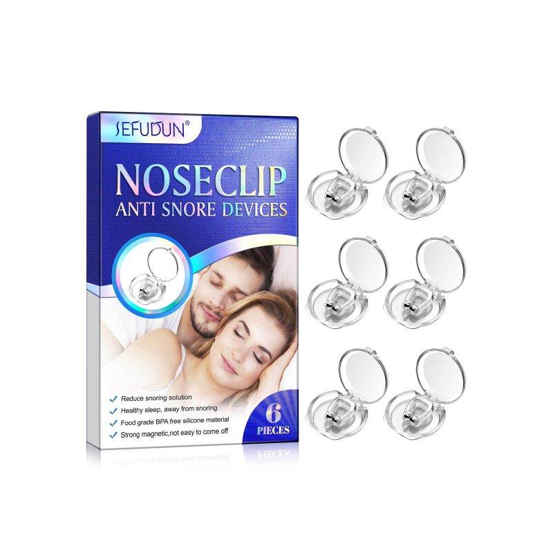 Body Care |  Men Women Silicone Anti Snoring Nose Clip Portable Reusable Anti Snoring Devices For Relieve Snore Stop Snoring 6pcs/box Body Care 6pcs/box