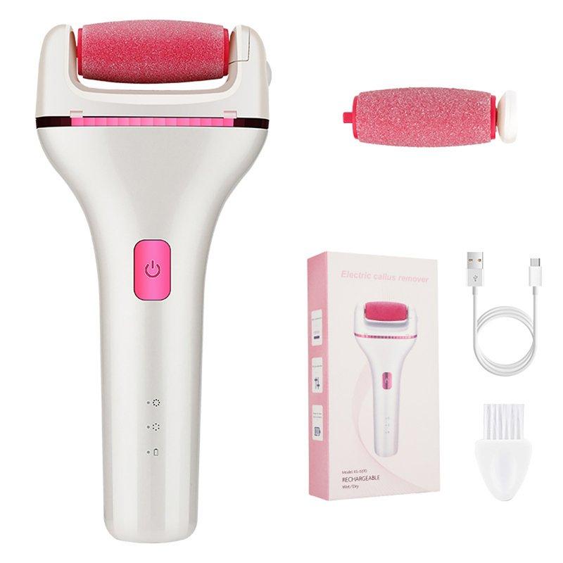 Body Care |  Women Foot Callus Remover Professional Electric Callous Removers For Feet With Rechargeable 2 Grinding Heads Pink Body Care Body Care