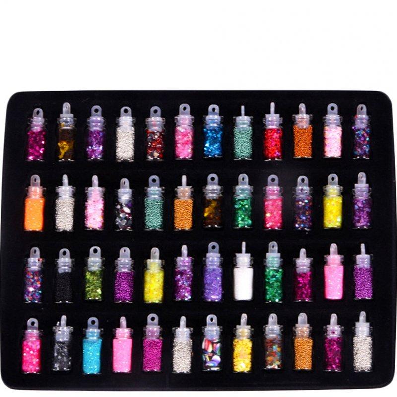 Cosmetics |  48 Bottles DIY 3D Crystal Nail Art Powder Makeup Cosmetics