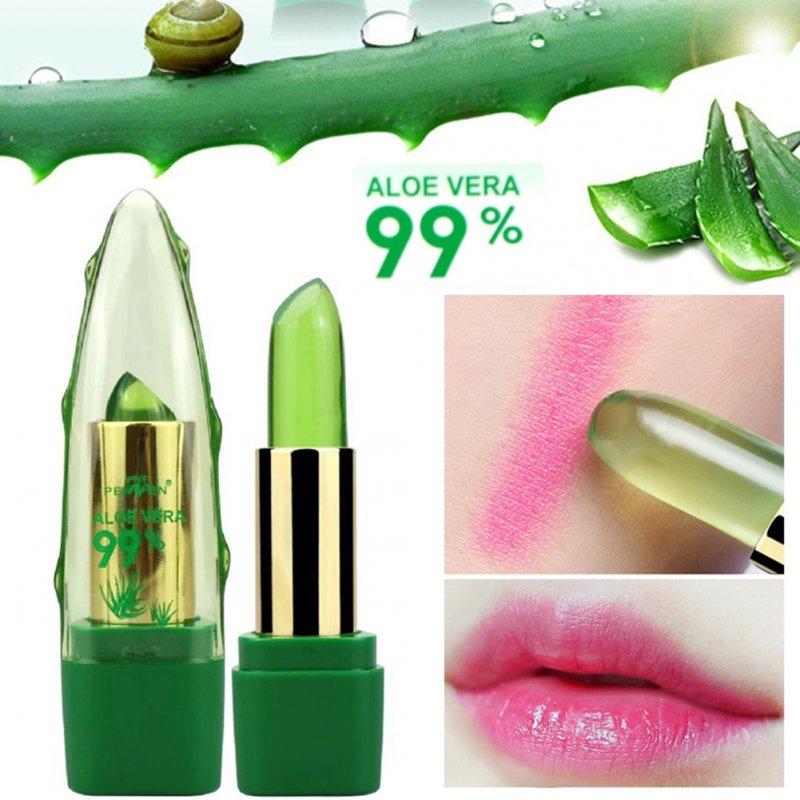 Cosmetics |  Lip Balm 99% Aloe Vera Color Changing With Temperature Jelly Lipstick Plant Moisturizing Lip Gloss Lips Care Temperature change_3.5g Cosmetics Cosmetics