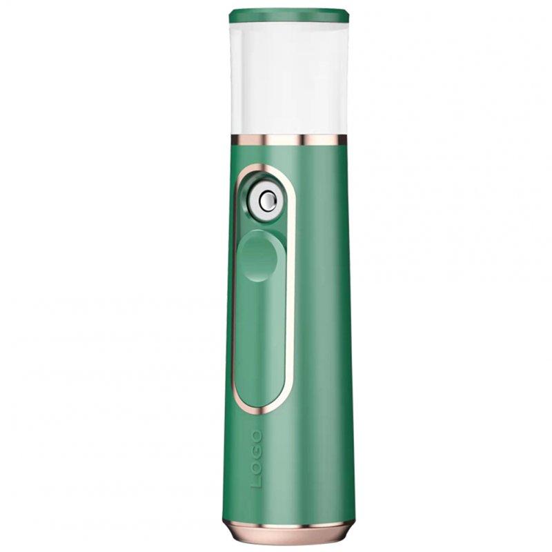 Face Care |  Mini Portable Facial Sprayer Hydration Instrument Handheld Facial Steamer Beauty Moisturizing Humidifier dark green Face Care Dark green