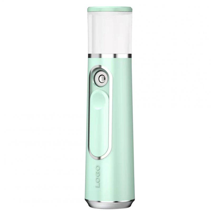 Face Care |  Mini Portable Facial Sprayer Hydration Instrument Handheld Facial Steamer Beauty Moisturizing Humidifier light green Face Care Face Care