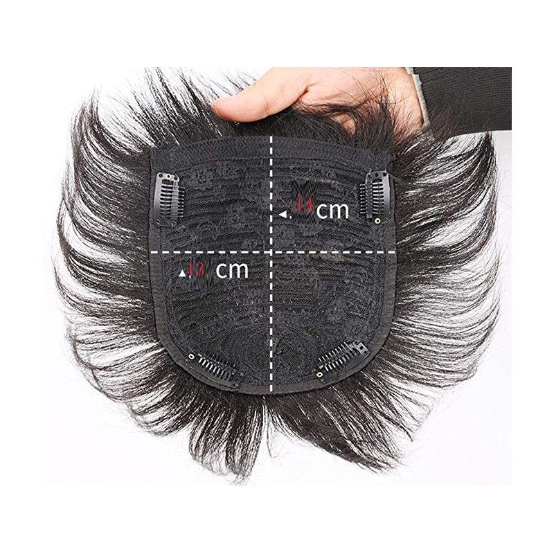 Hair Care Tools |  Human Wig Hair Topper Toupee Clip Hairpiece Lace Top Wig for Men Natural black_13x14 Hair Care Tools Hair Care Tools