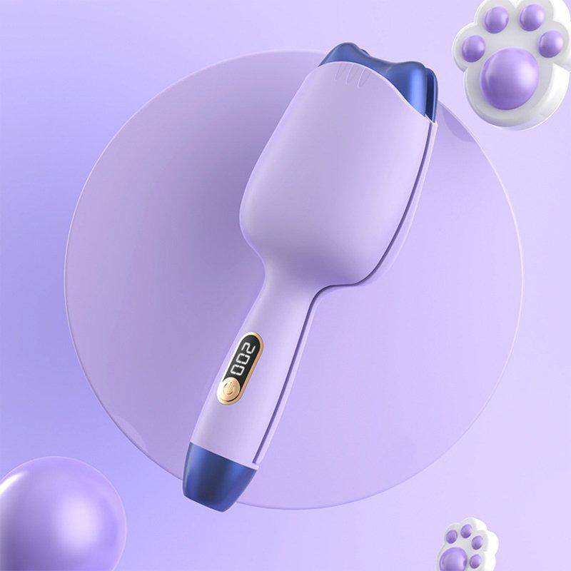 Hair Styling |  Curling Iron Wand 32mm Negative Ion Egg Roll Hair Crimper Cute Cat Ear Shape Adjustable Temperature Hair Waver Purple Hair Styling Hair Styling