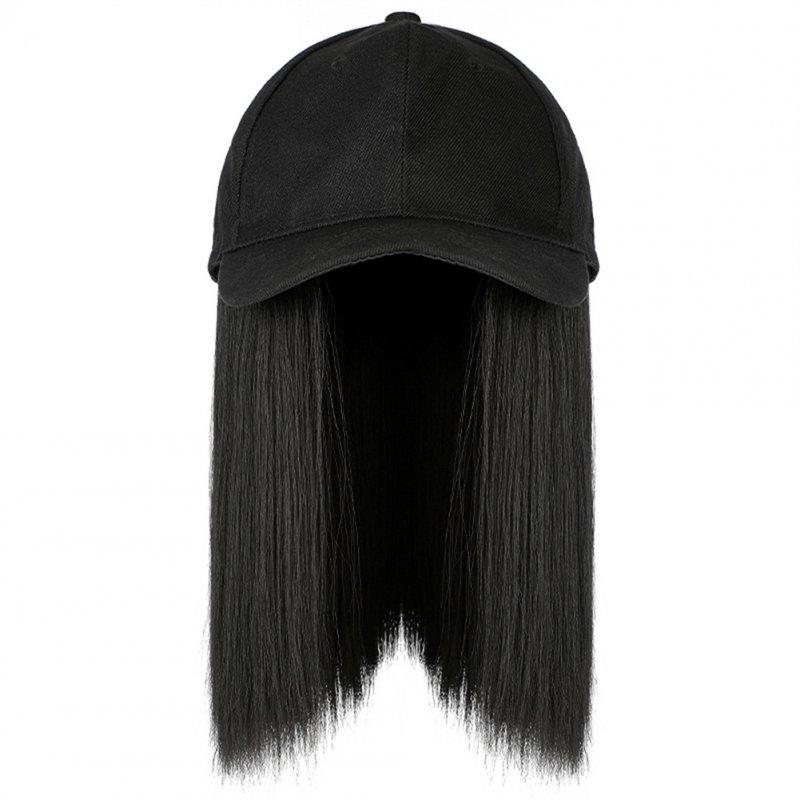 Hair Styling |  Short Synthetic Bob Baseball Cap Hair  Wigs Straight/wave, One-piece Bob Hair Wigs, With Black Baseball Cap, Adjustable For Women peaked cap + black Hair Styling Hair Styling