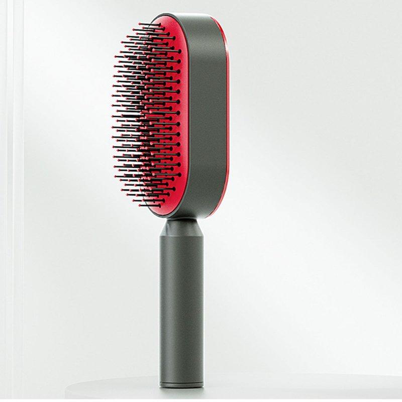 Hair Styling |  Women Air Cushion Massager Brush Household Painless Self Cleaning Hair Brush Shaping Comb with Anti-slip Handle Big Red Hair Styling Big red + Press hair removal