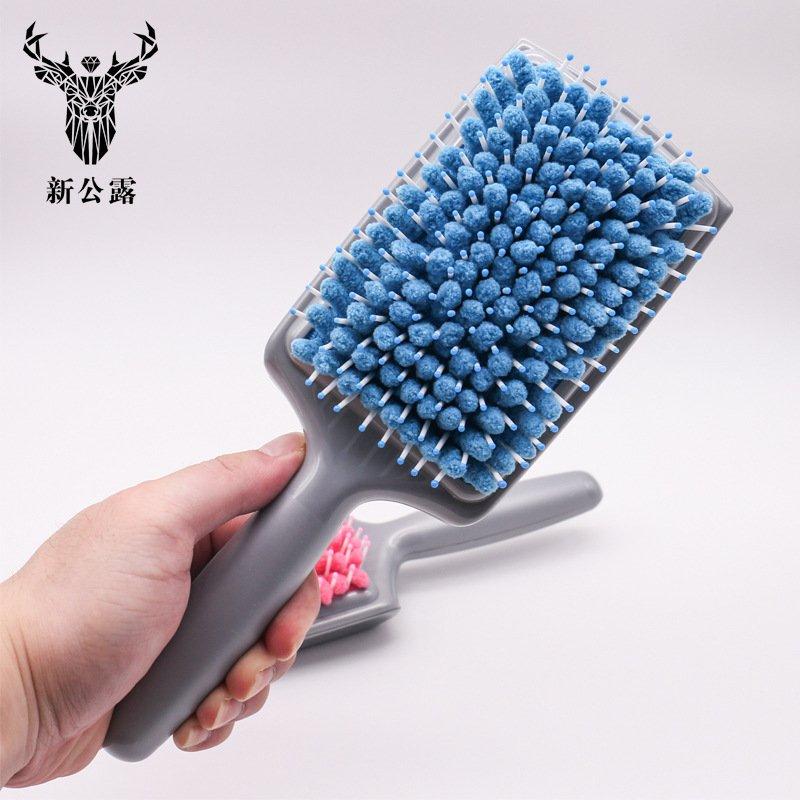 Hair Styling |  Women Dry Hair Comb Water Absorbent Microfiber Vented Back Air Bag Massage Comb For Medium Thick Hair blue 1pc Hair Styling Blue + 1pc