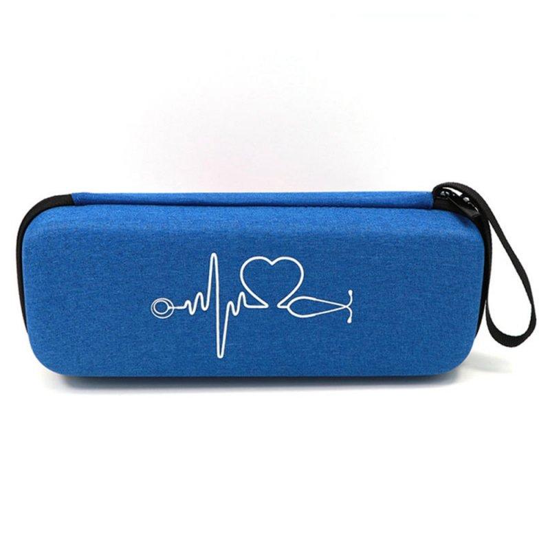 Health Management |  Travel Carrying Case Portable Stethoscope Storage Box Mesh Bag Compatible For Littmann Cardiology Iii Stethoscope Navy blue Health Care Health Management