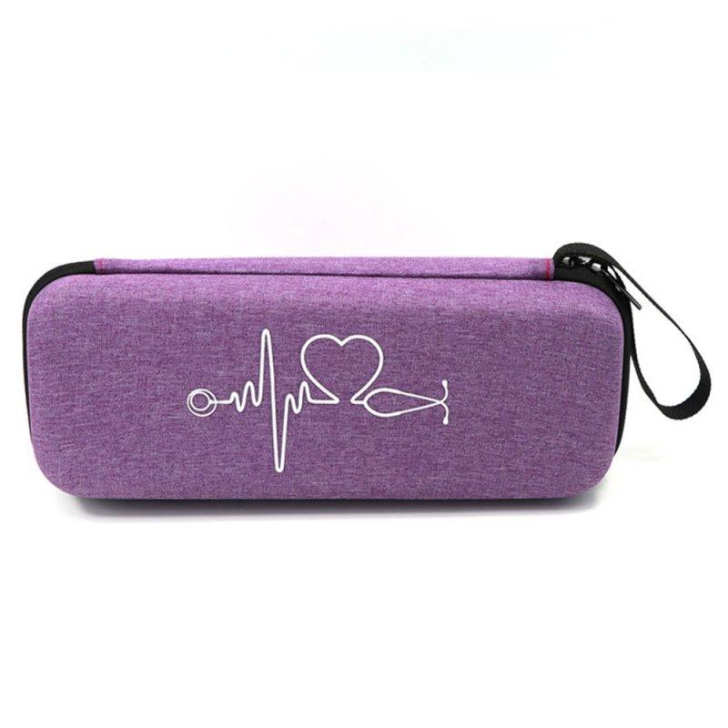 Health Management |  Travel Carrying Case Portable Stethoscope Storage Box Mesh Bag Compatible For Littmann Cardiology Iii Stethoscope Purple Health Care Health Management