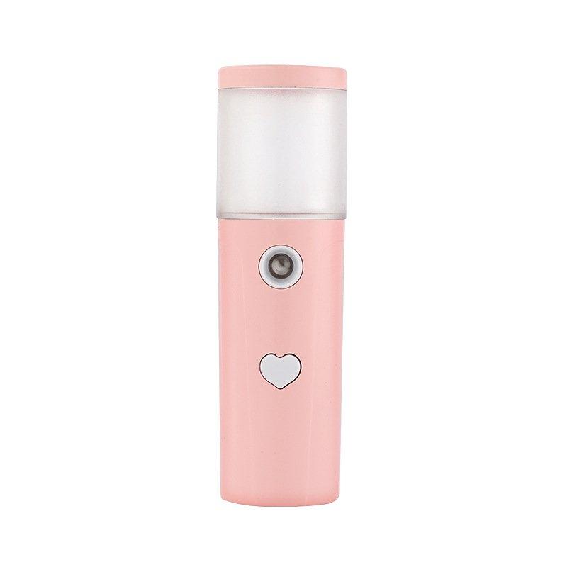 Massager & Relaxation |  Portable Air Humidifier USB Rechargable Handheld Diffuser Mini Steamed Face Alcohol Atomizer Pink Health Care Massager & Relaxation