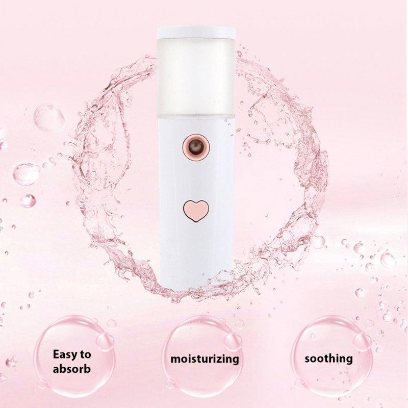 Massager & Relaxation |  Portable Air Humidifier USB Rechargable Handheld Diffuser Mini Steamed Face Alcohol Atomizer white Health Care Massager & Relaxation