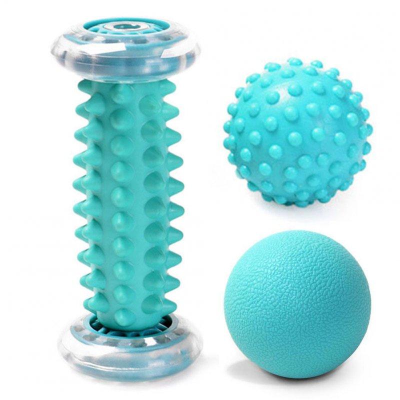 Massager & Relaxation |  Portable Foot Massage Roller Yoga Sport Fitness Ball Muscle Relaxation For Hand Leg Back Pain Therapy 3pcs/set x smooth ball Health Care 3pcs/set x smooth ball