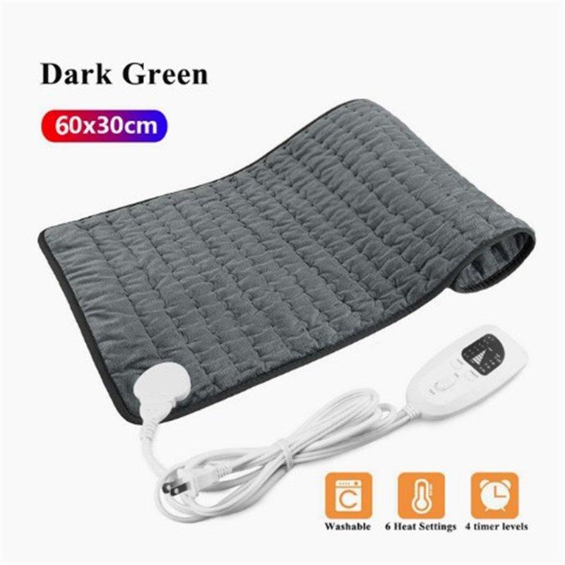 Massager & Relaxation |  Winter Warm Electric Heating Pad Physiotherapy Heating Blanket Pain Relief EU Plug 60x30cm Dark Grey Health Care 60x30cm dark grey