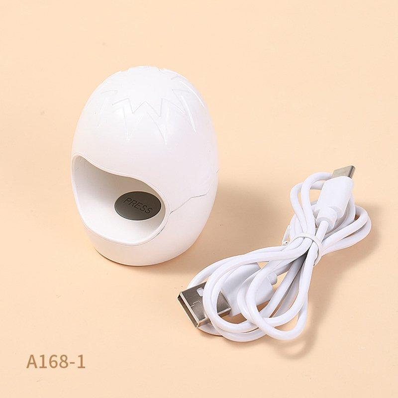 Nail Tools |  Mini Nail Dryer Egg-shaped 4 Lamp Beads Nail Gel Manicure Machine Finger Art Tool Gel Polish Nail Lamp Accessories White A168-1 Makeup Nail Tools