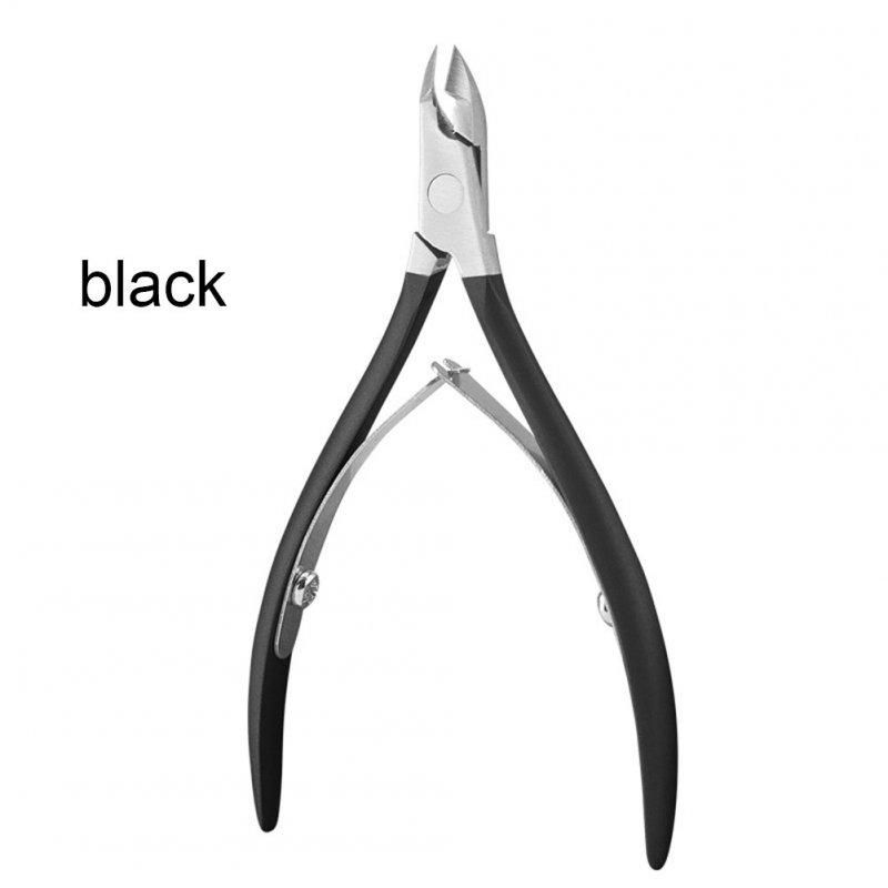 Nail Tools |  Portable Stainless Steel Nail Art Cuticle Nipper Cutter Clipper Manicure Pedicure Tools Nail Scissors black Makeup Black