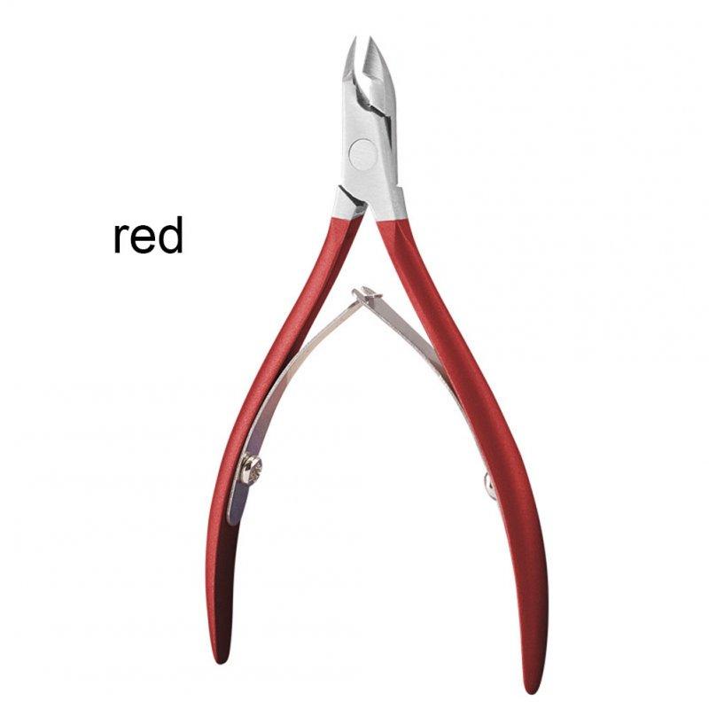 Nail Tools |  Portable Stainless Steel Nail Art Cuticle Nipper Cutter Clipper Manicure Pedicure Tools Nail Scissors red Makeup Nail Tools