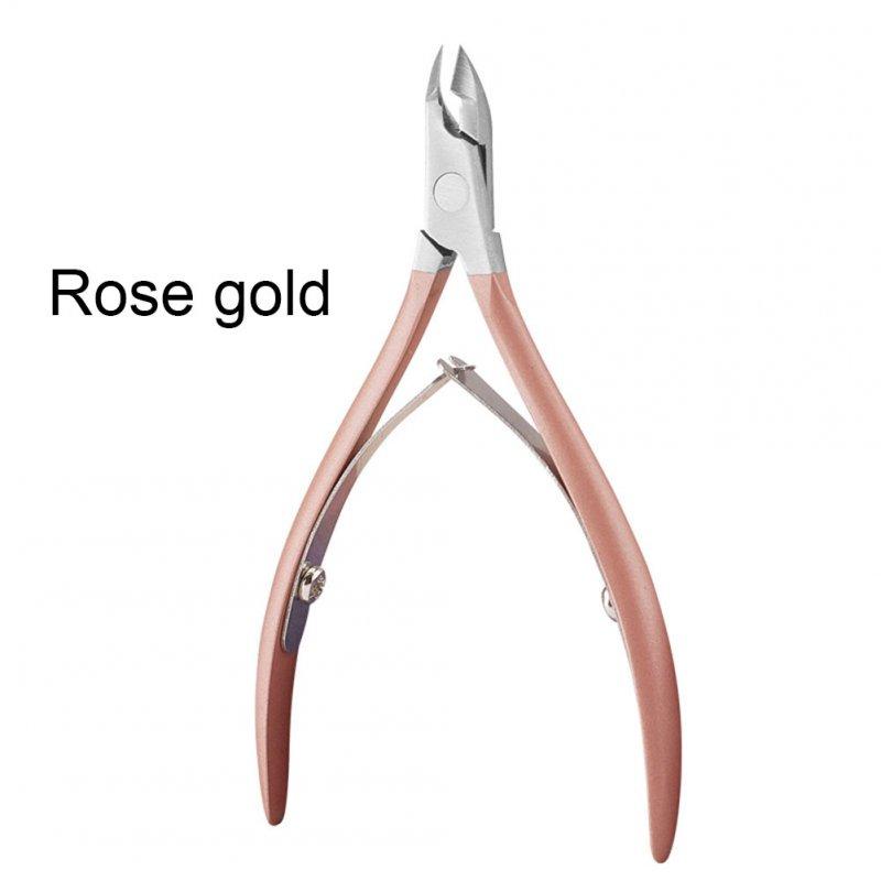 Nail Tools |  Portable Stainless Steel Nail Art Cuticle Nipper Cutter Clipper Manicure Pedicure Tools Nail Scissors Rose gold Makeup Nail Tools