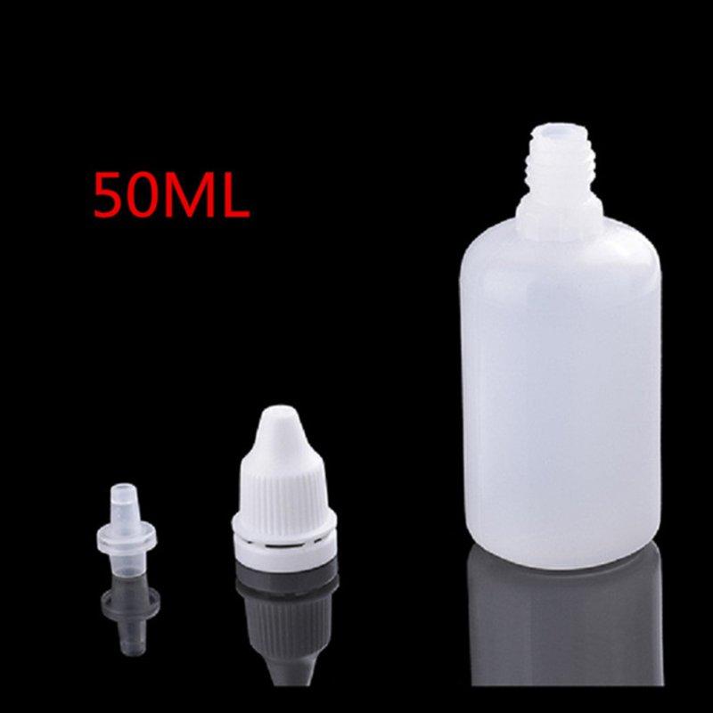 Personal Care |  5ml/10ml/30ml/50ml Empty Plastic Squeezable Dropper Bottles Eye Liquid Dropper Eyes Drop Refillable Bottle Health Care 50ml