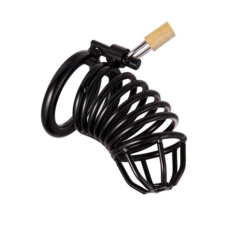 Sex Toys |  3 PCS Male Chastity Cage Lightweight Cock Cage Device Sex Toys Cock Rings With Lock For Male Men Penis Exercise Set/black with 5.0 snap ring Adult Items Set/black with 5.0 snap ring