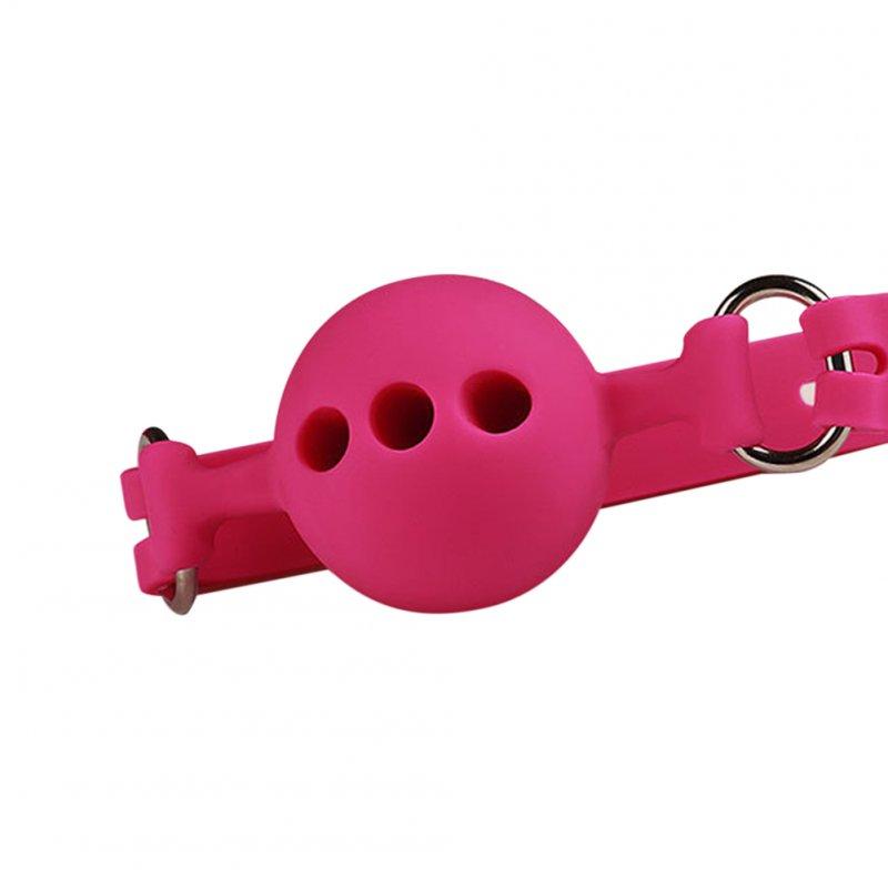 Sex Toys |  3 Sizes Soft Safety Silicone Open Mouth Gag Ball BDSM Bondage Slave Ball Gag Erotic Sex Toys For Woman Couples Adult Sex Games pink Medium Adult Items Pink + Medium