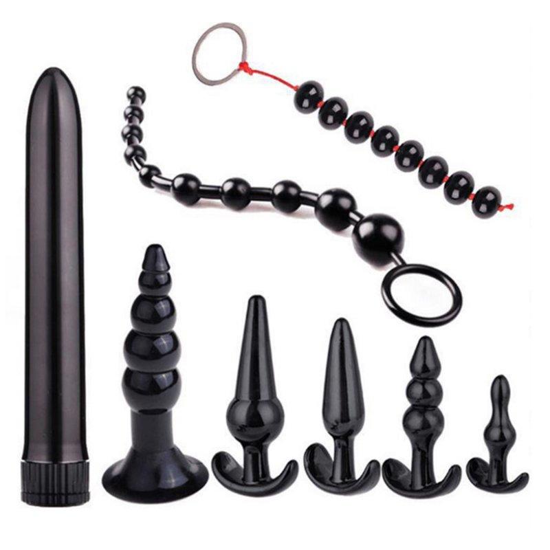 Sex Toys |  7pcs/8pcs Soft Silicone Butt Plug Dildo Masturbation Anal Plug Vaginal Plug Set For Women Men Anal Trainer Couples Bead Set Adult Items Bead Set