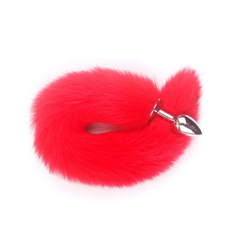 Sex Toys |  Anal Plug Long Tail Fluffy Tail Butt Plug Anal Sex Toy Cute Sexy Cosplay For Adults Men Women Couples Sex Games red Adult Items Red