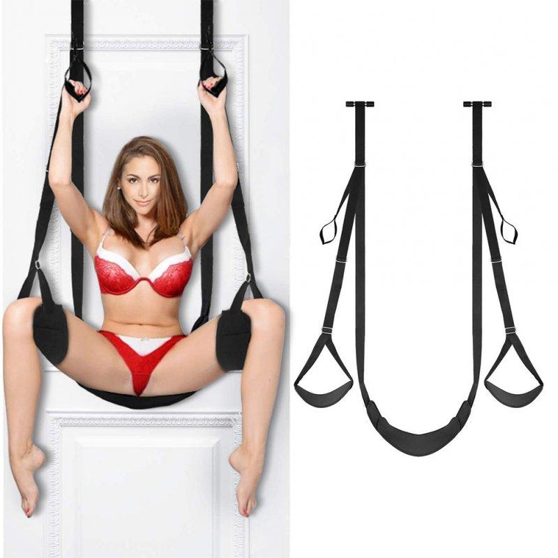 Sex Toys |  Door Sex Swing with Seat Sexy Slave Bondage Love Slings for Adult Couples with Adjustable Straps 300lbs  black Adult Items Black