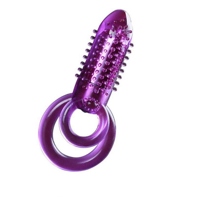 Sex Toys |  Elastic Delay Cock Ring With Double Penis Rings Powerful Clit Stimulation Adult Erotic Sex Toys For Women Men Coulpes single frequency Adult Items Sex Toys