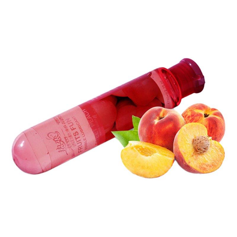 Sex Toys |  Fruits Flavor Lube Water-Based Long-Lasting Silky Smooth Kissable Personal Lube Sex Lube For Oral Sex ( Edible ) peach Adult Items Peach