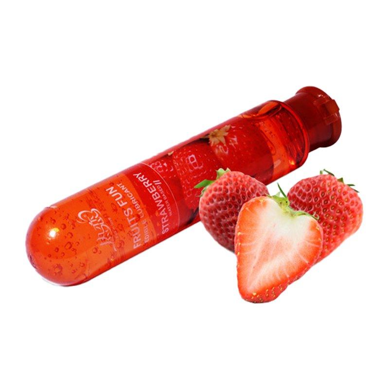 Sex Toys |  Fruits Flavor Lube Water-Based Long-Lasting Silky Smooth Kissable Personal Lube Sex Lube For Oral Sex ( Edible ) Strawberry Adult Items Sex Toys