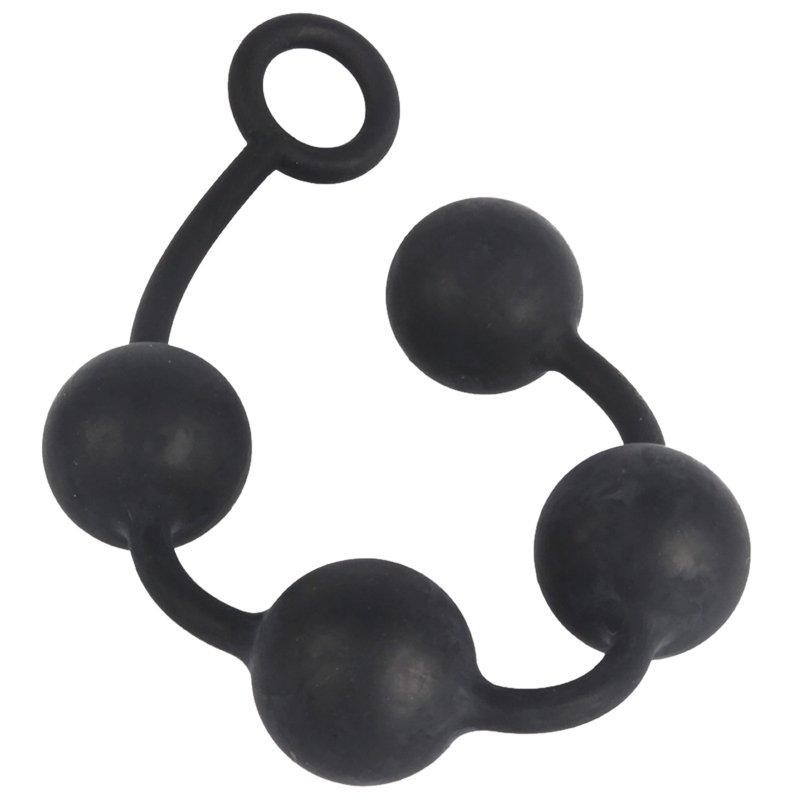 Sex Toys |  Large Anal Beads Silicone Butt Plug Anal Balls Sex Products For Adults Erotic Toys For Woman Gay Men Anus Dilator Intimate Goods black large Adult Items Black + Large