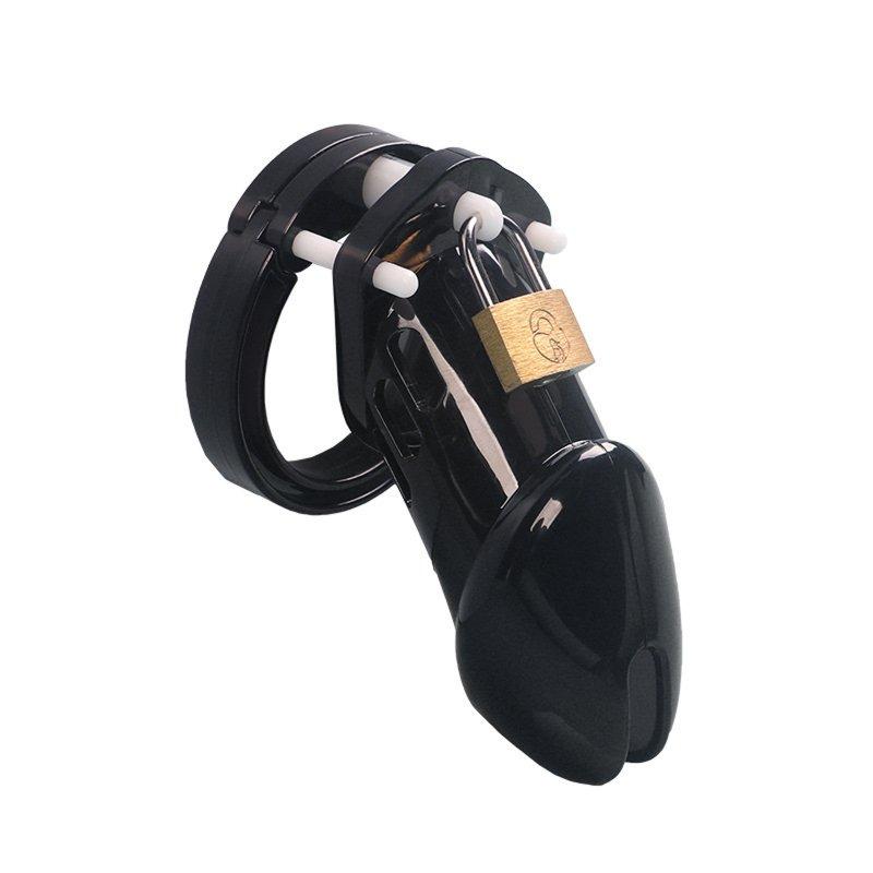 Sex Toys |  Male Chastity Cage Lightweight Penis Cage Cock Cage Device Sex Toys Cock Rings With Lock For Male Men Penis Exercise black long Adult Items Black long