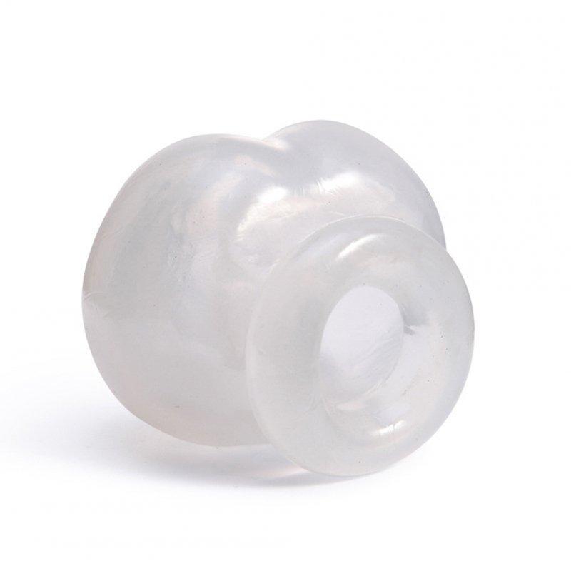 Sex Toys |  Men Waterproof Silicone Ball Scrotum  Bag Testicle Bondage Lock Ring Penis Endurance Exercise Adult Sex Toys Enrich Your Sex Life White Adult Items Sex Toys