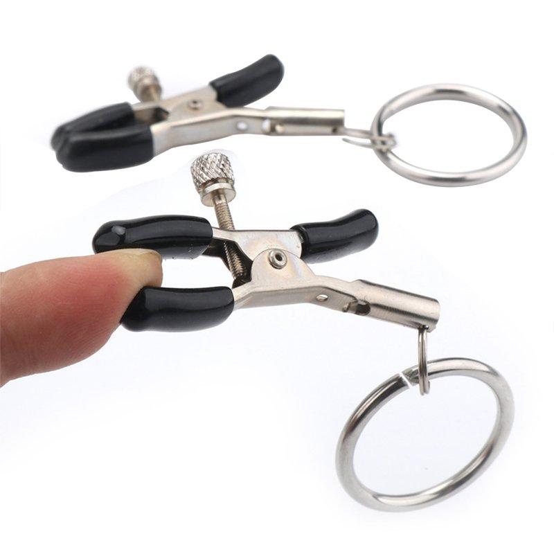 Sex Toys |  Nipple Clips Clamps Nipple Adjustable Pressure Breast Clamps Stainless Steel Non Piercing Nipple Rings For Women/Men A constant clip ring Adult Items A constant clip ring