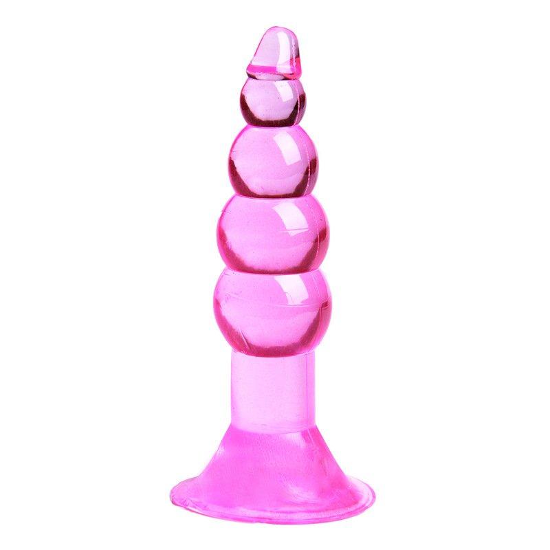 Sex Toys |  Sex Stimulator Masturbation Backyard Stimulation Suction Cup Anal Bead Butt Plug Massager Pink Adult Items Pink