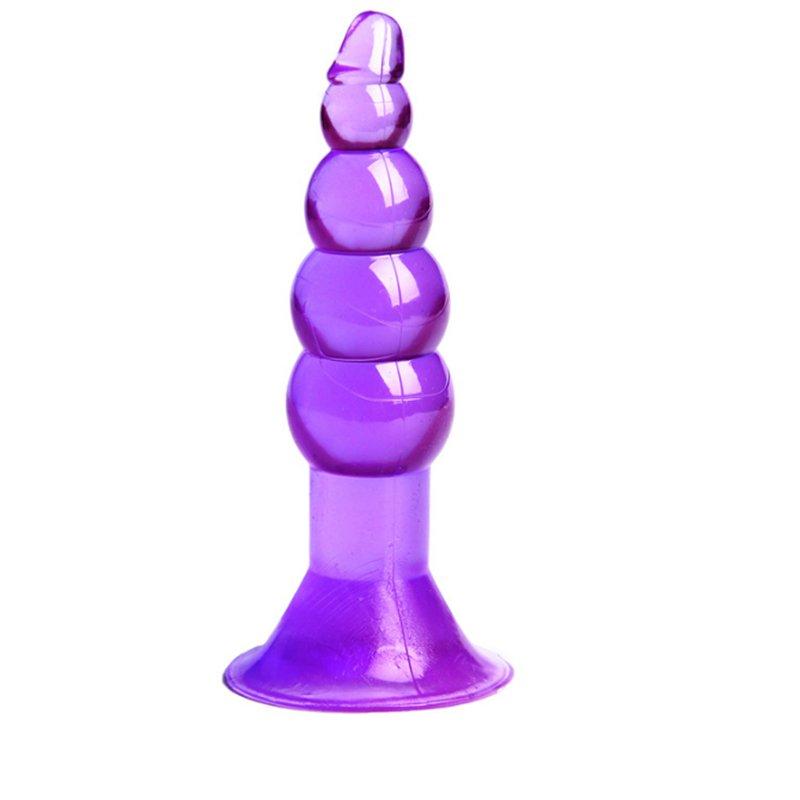 Sex Toys |  Sex Stimulator Masturbation Backyard Stimulation Suction Cup Anal Bead Butt Plug Massager Purple Adult Items Purple