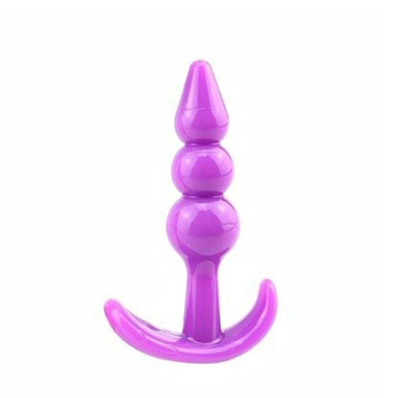 Sex Toys |  Silicone Anal Plug Trainer Waterproof Silicone Butt Plugs Soft Silicone Plugs Toys Beginners Starter For Women Men B Purple Adult Items B Purple