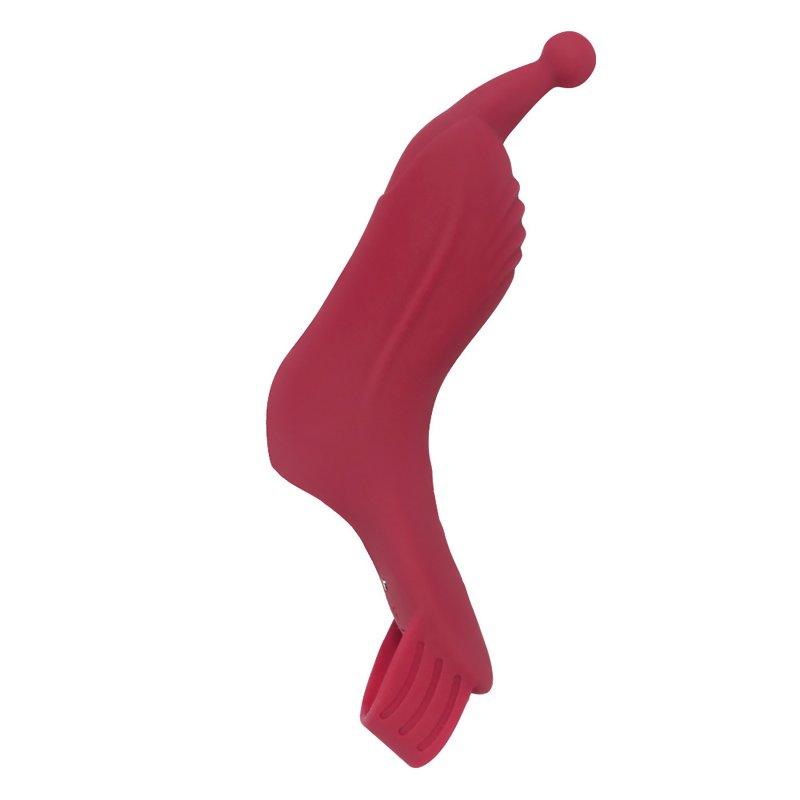 Sex Toys |  Silicone Finger Vibration Sleeve Rechargeable Women Vibrator Masturbators Couple Sex Toys Adult Supplies red Adult Items Red