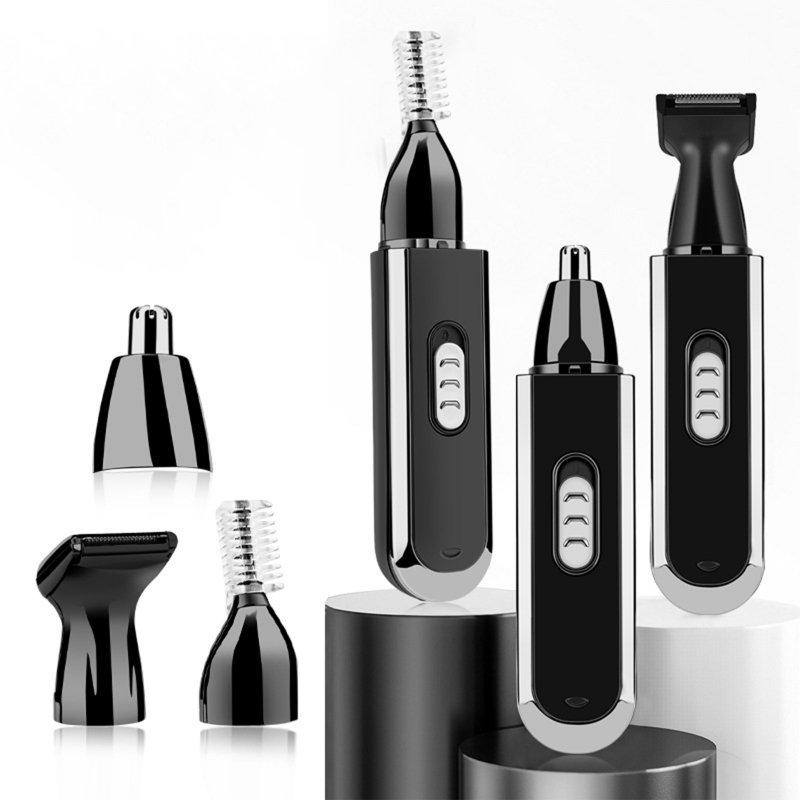 Shavers & Razors |  Ear Nose Hair Trimmer Clipper 3 In 1 Multifunctional Professional Painless Eyebrow Face Hair Trimmer For Men Women black USB rechargeable Shavers & Razors Black + USB rechargeable