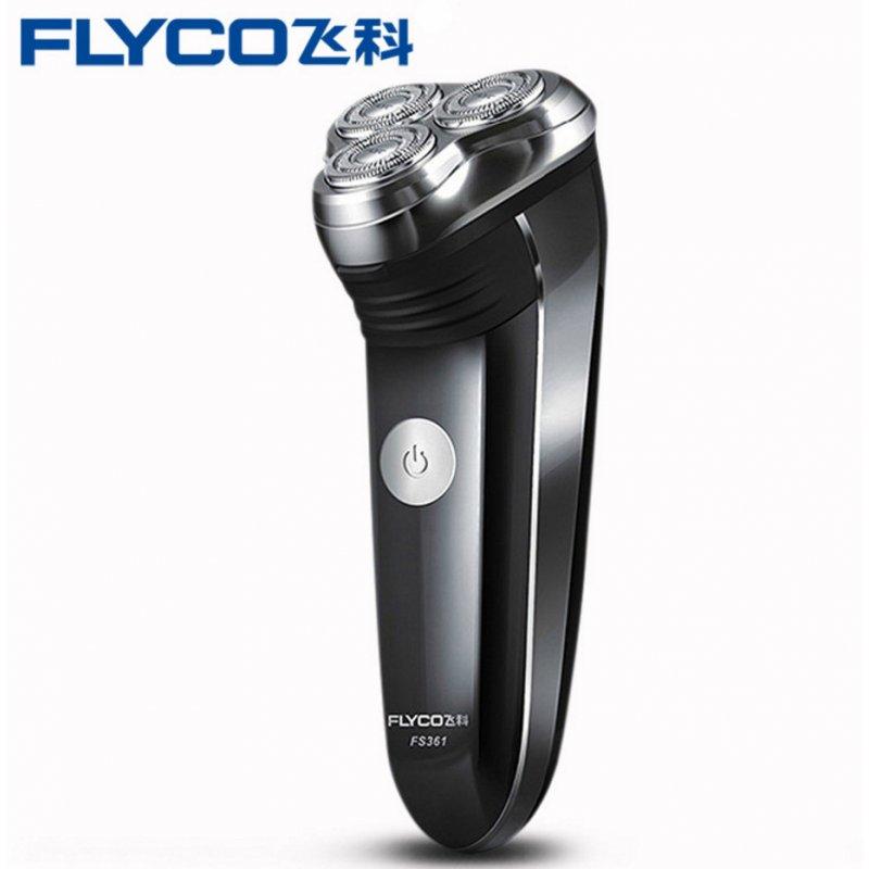 Shavers & Razors |  Flyco-FS361 Men shaver 3D Floating Head 220v 2w 8h Charge with Pop up Trimmer black_British regulatory Shavers & Razors Black + British regulatory