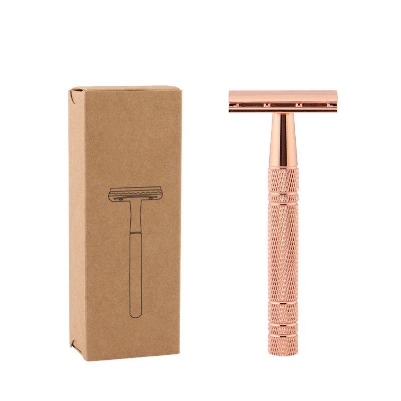 Shavers & Razors |  Vintage Shaver Stainless Steel Double Sided Blade Shaving Knife Safety Hair Removal Tool Manual Shaver Rose Gold Shavers & Razors Rose gold