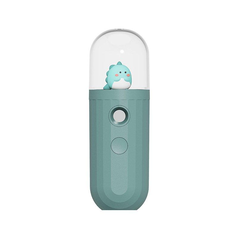 Skin Care Tools |  USB Rechargable Air Humidifier Handheld Portable Steamed Face Mist Spray for Home Little dinosaur (green) Skin Care Little dinosaur (green)