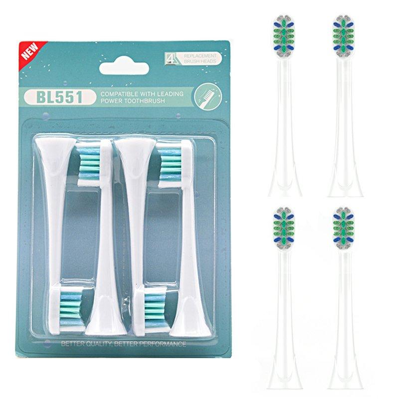 Teeth & Oral Care |  4pcs Ultrasonic Electric Toothbrush Head Replacement Brush Head Kits For HX-6014 HX 3 / 6 / 9 BL551 Health Care BL551