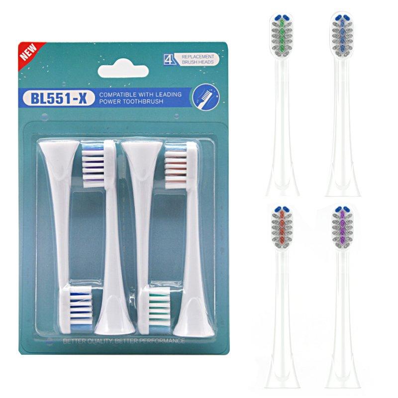 Teeth & Oral Care |  4pcs Ultrasonic Electric Toothbrush Head Replacement Brush Head Kits For HX-6014 HX 3 / 6 / 9 BL551-X Health Care BL551-X