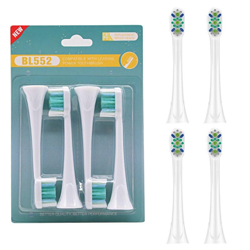 Teeth & Oral Care |  4pcs Ultrasonic Electric Toothbrush Head Replacement Brush Head Kits For HX-6014 HX 3 / 6 / 9 BL552 Health Care BL552