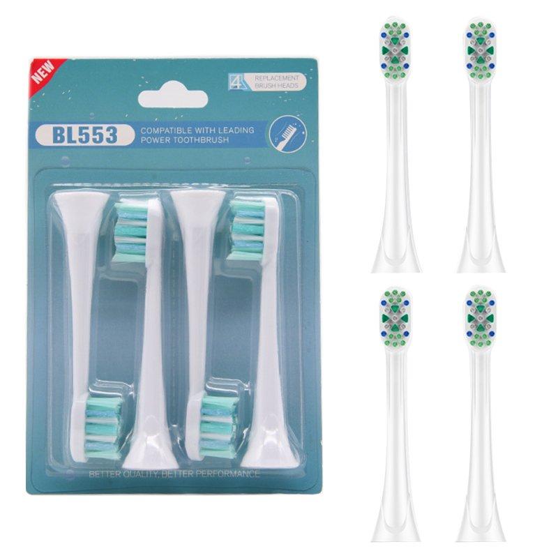 Teeth & Oral Care |  4pcs Ultrasonic Electric Toothbrush Head Replacement Brush Head Kits For HX-6014 HX 3 / 6 / 9 BL553 Health Care BL553