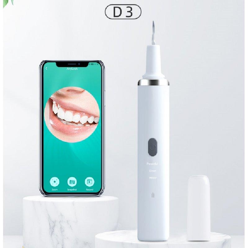 Teeth & Oral Care |  D3 Visual Electric Ultrasonic Dental  Scaler Tooth Calculus Remover Cleaner Stains Tartar Teeth Tartar Remove Ipx7 Waterproof Dental Scaler White Health Care Teeth & Oral Care