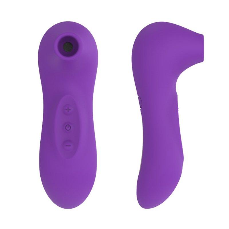 Vibrators |  2-pcs Kit Powerful Clit Sucker Vibrator Tongue Vibrating Nipple Sucking Blowjob Clitoris Stimulator Sex Toys For Women Purple Adult Items Purple