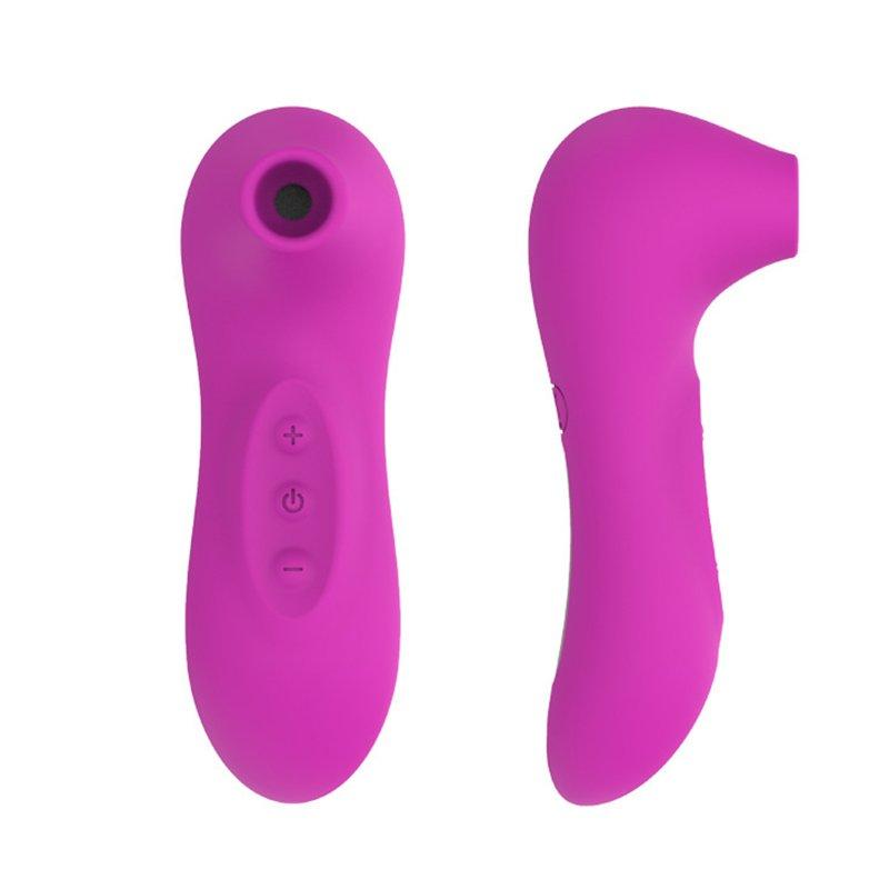 Vibrators |  2-pcs Kit Powerful Clit Sucker Vibrator Tongue Vibrating Nipple Sucking Blowjob Clitoris Stimulator Sex Toys For Women rose red Adult Items Rose red