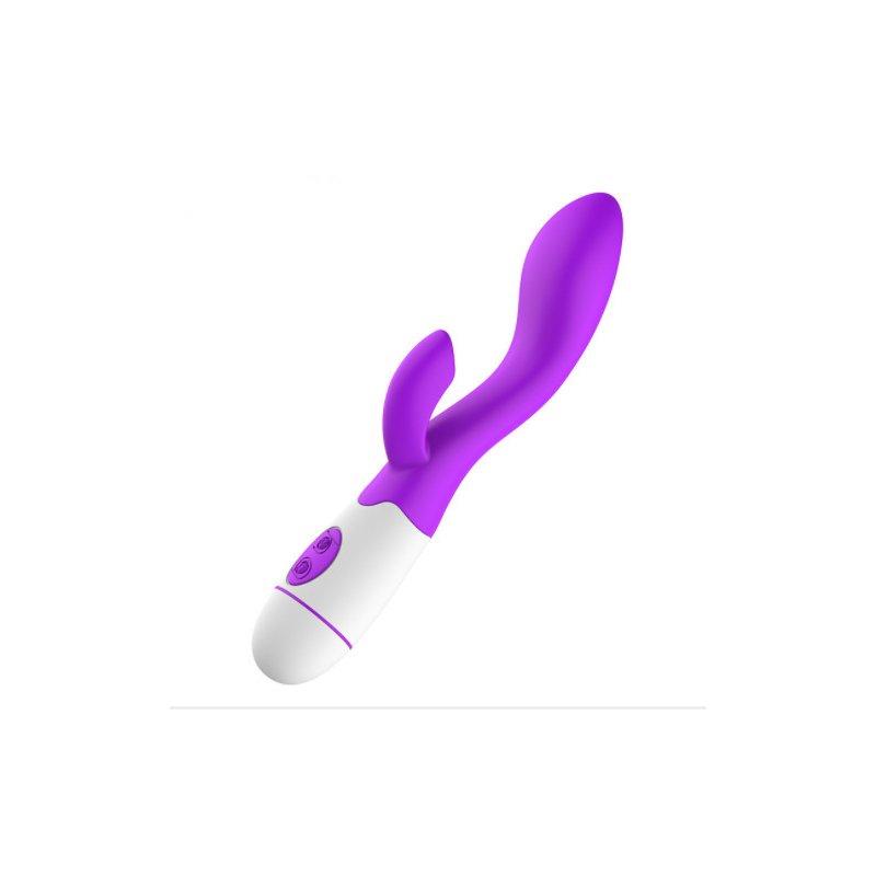 Vibrators |  30 Speed Vibration Dildo Rabbit Vibrator For Women Usb Charge Dual Motor G Spot Vibrators Female Sex Toys purple_Rechargeable Adult Items Purple + Rechargeable